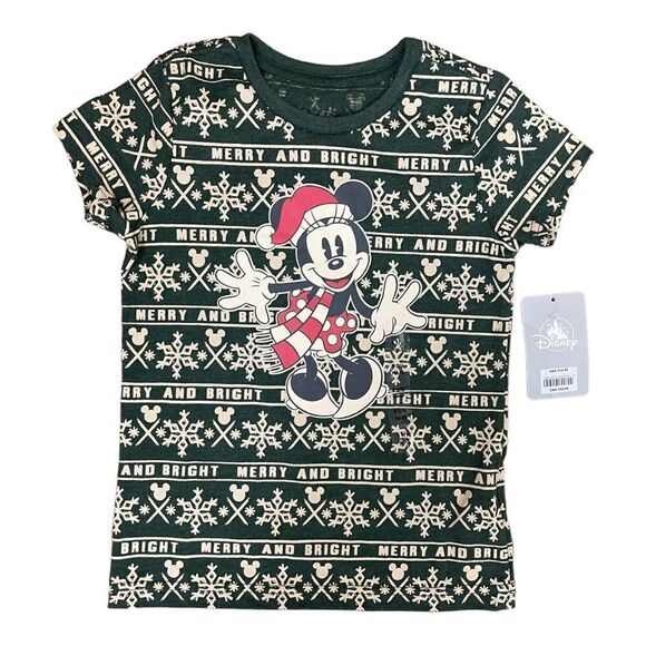 Mommy & Me Disney Store Minnie Mouse Merry & Bright Matching Christmas Tops New - Picture 6 of 7